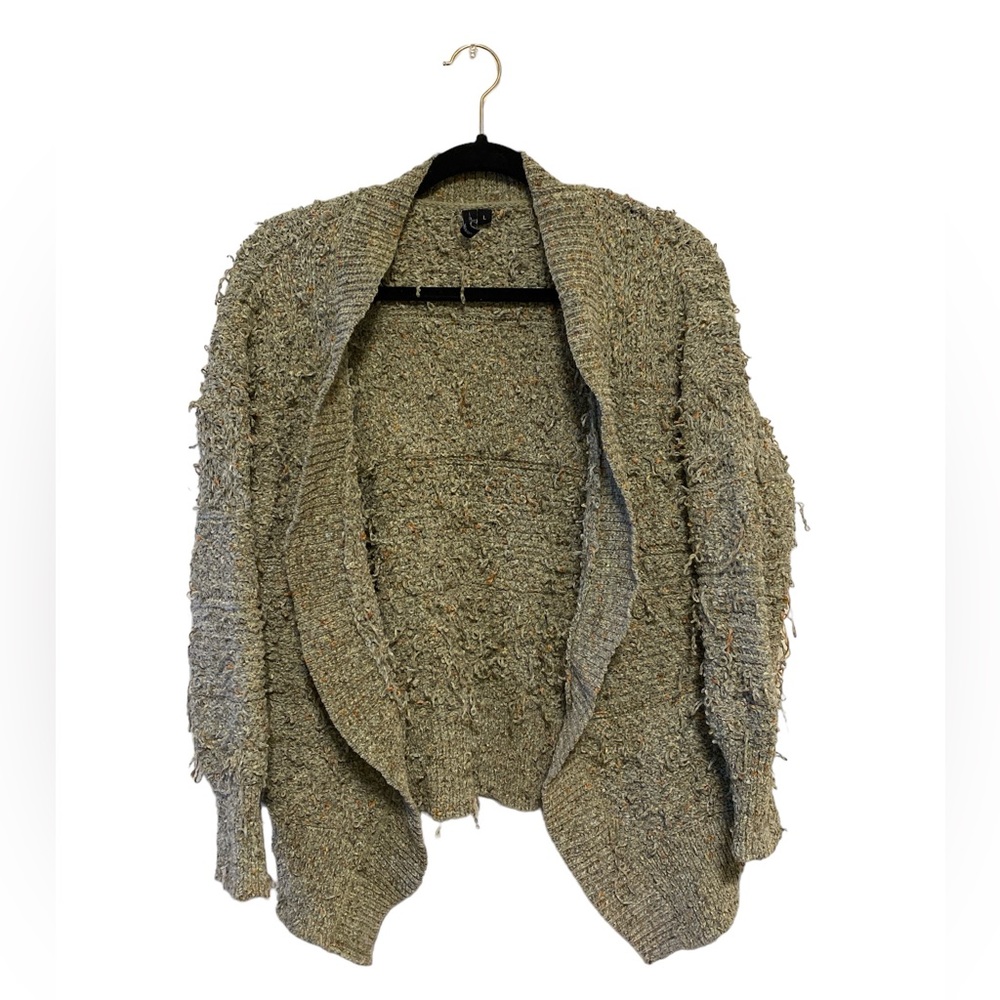EUC moon&madison Sage Green and Copper Knit Sweater Cardigan